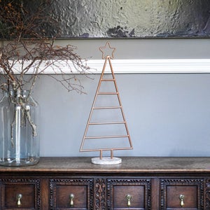 Copper Christmas Tree With Star Iron