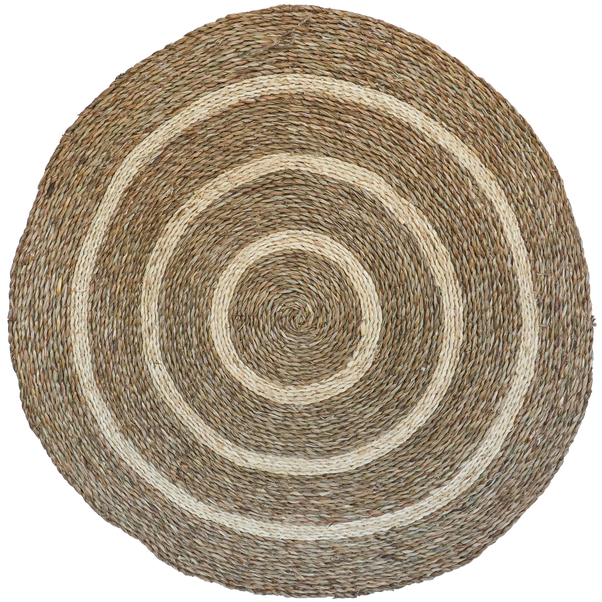 90cm Seagrass Spiral Christmas Tree Mat image 1 of 1