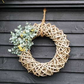 40cm Natural Rattan Wreath