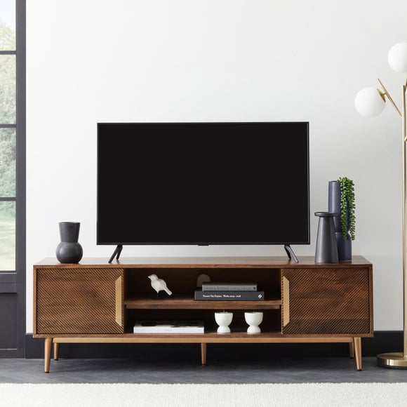 Brass and deals wood tv stand