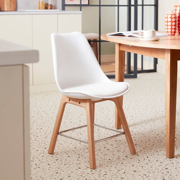 dunelm white dining chairs