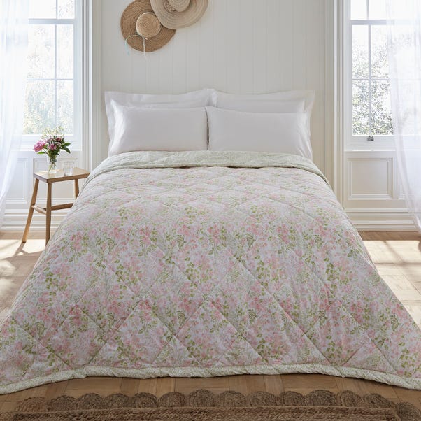 Dorma Darcy 100% Cotton Percale Bedspread  undefined