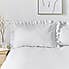 Camille Ruffle White 100% Cotton Duvet Cover and Pillowcase Set  undefined
