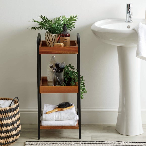 bathroom table shelf