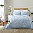 Dorma Daylesford Blue 100% Cotton Duvet Cover and Pillowcase Set  undefined