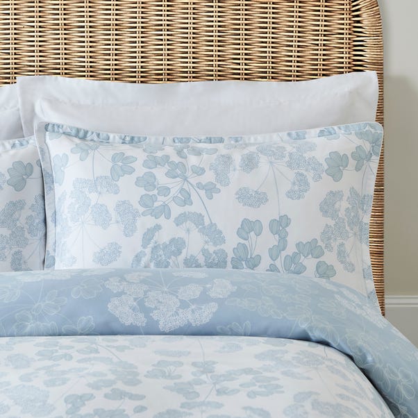 Dorma Daylesford Blue 100% Cotton Oxford Pillowcase Pair image 1 of 4