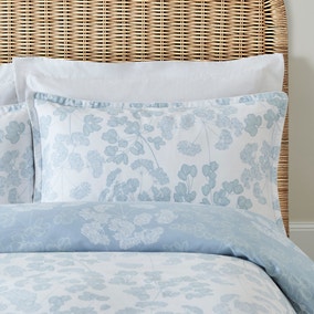 Dorma Daylesford Blue 100% Cotton Oxford Pillowcase Pair