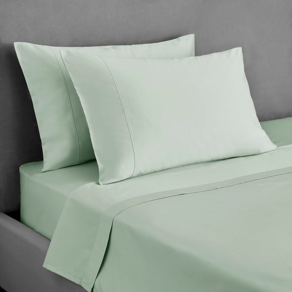 Dorma 300 Thread Count 100 Cotton Sateen Plain Fitted Sheet Dunelm