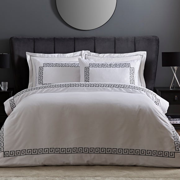 greek key duvet set