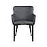 Montreal Faux Leather Carver Dining Chair Grey