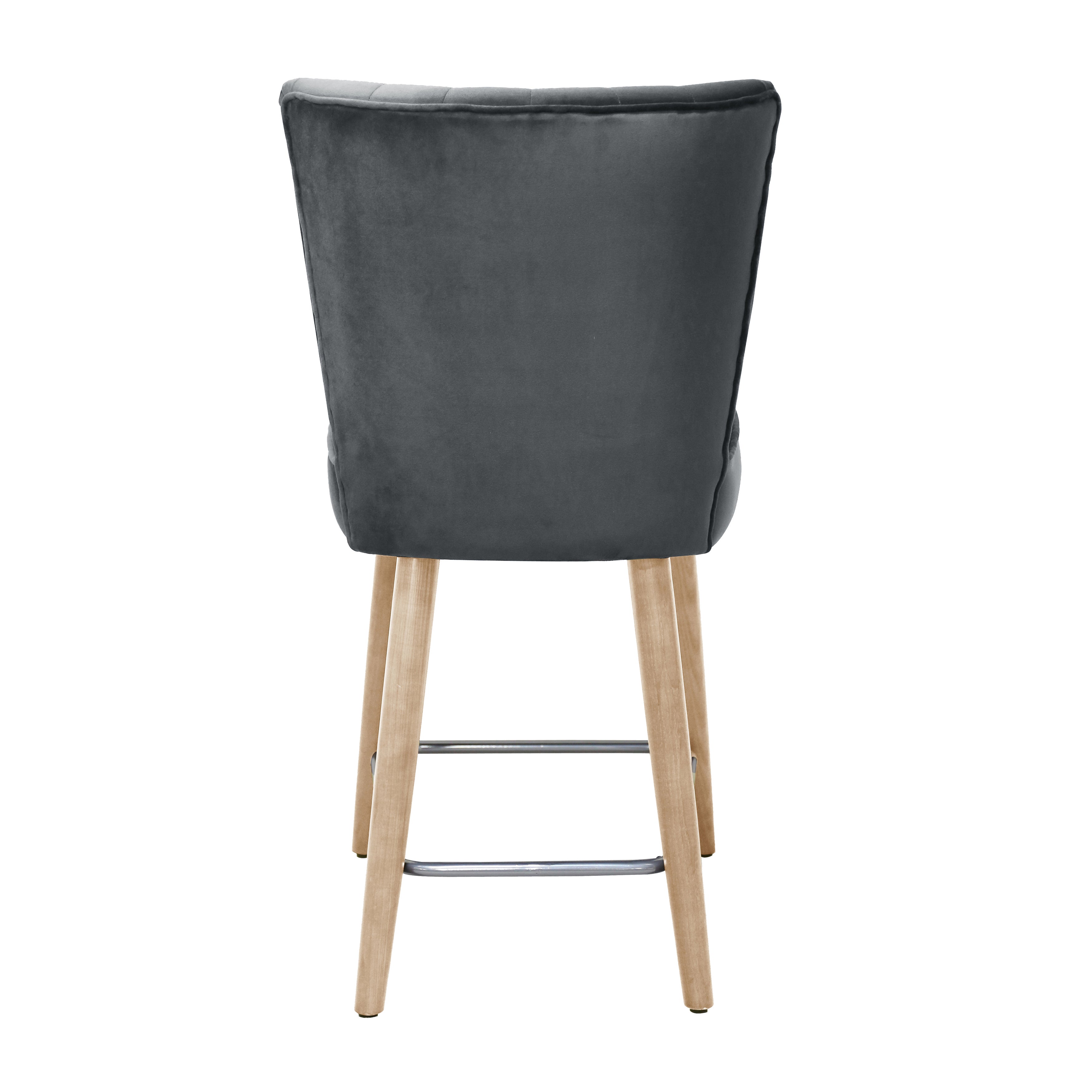 Isla Bar Stool Velvet Grey