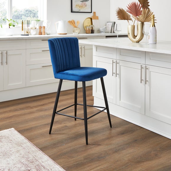 Dunelm velvet bar deals stools