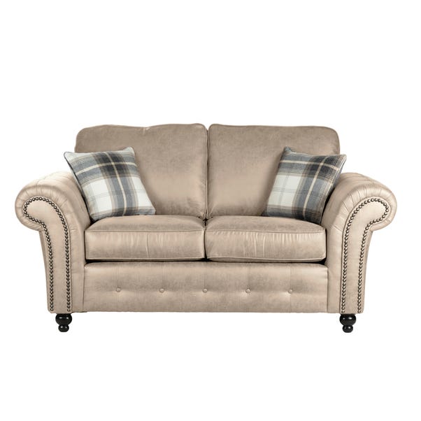 Oakland Soft Faux Leather 2 Seater Sofa Soft Faux Leather Marble