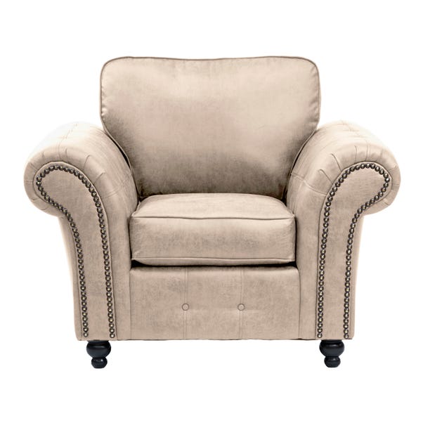 Oakland Soft Faux Leather Armchair image 1 of 9