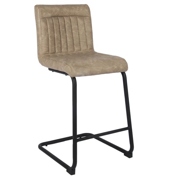 Felix PU Leather Cantilever Bar Stool Dunelm