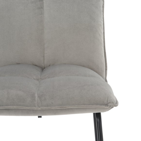 Logan Velvet Bar Stool Dunelm