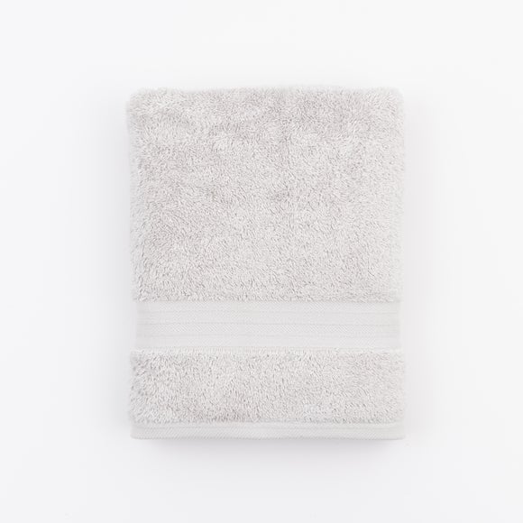 Pale Grey Egyptian Cotton Towel Dunelm