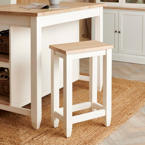 Whitewashed bar store stools