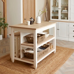 Churchgate Kitchen Island, Ivory