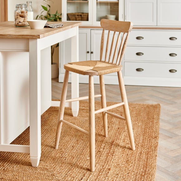 small wooden stool dunelm