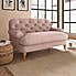 Canterbury Luxury Velvet Snuggle Chair Luxury Velvet Peach Blush