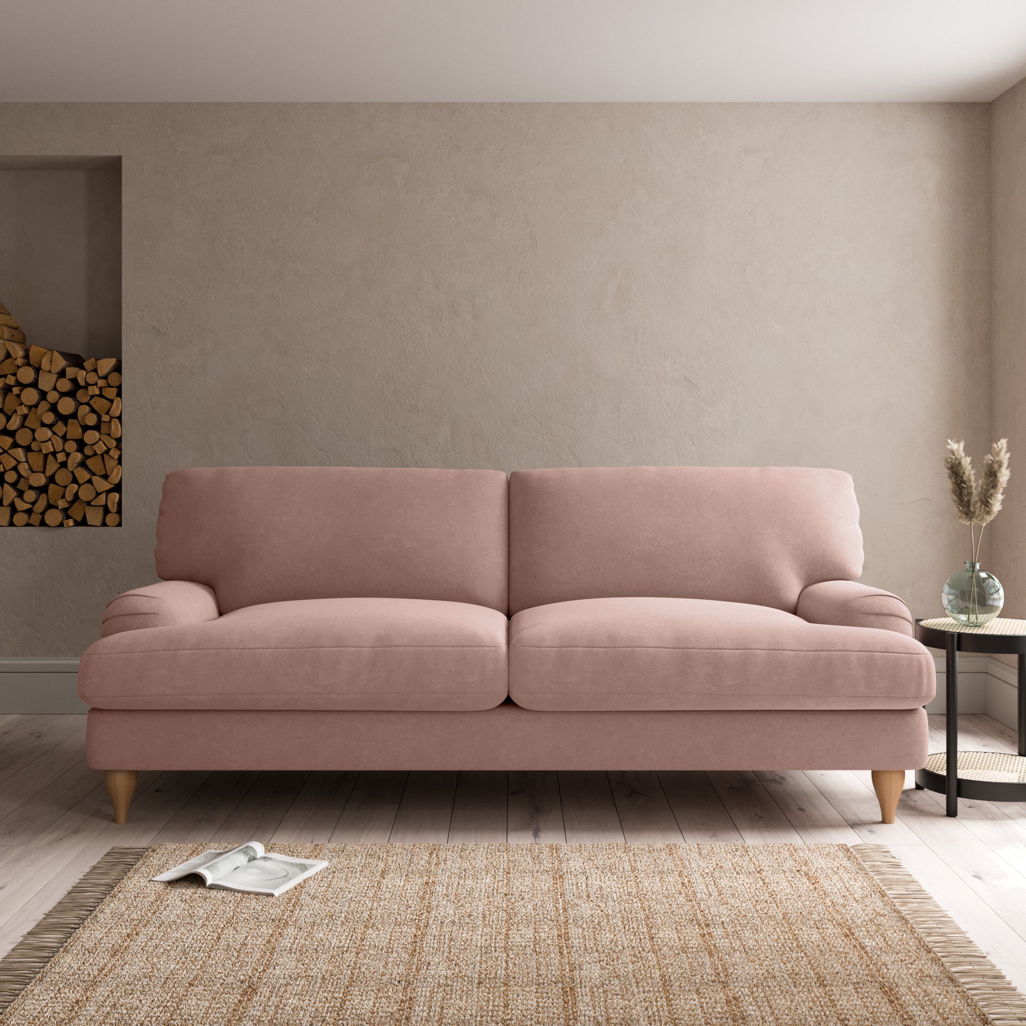 Darwin 4 Seater Sofa Pink