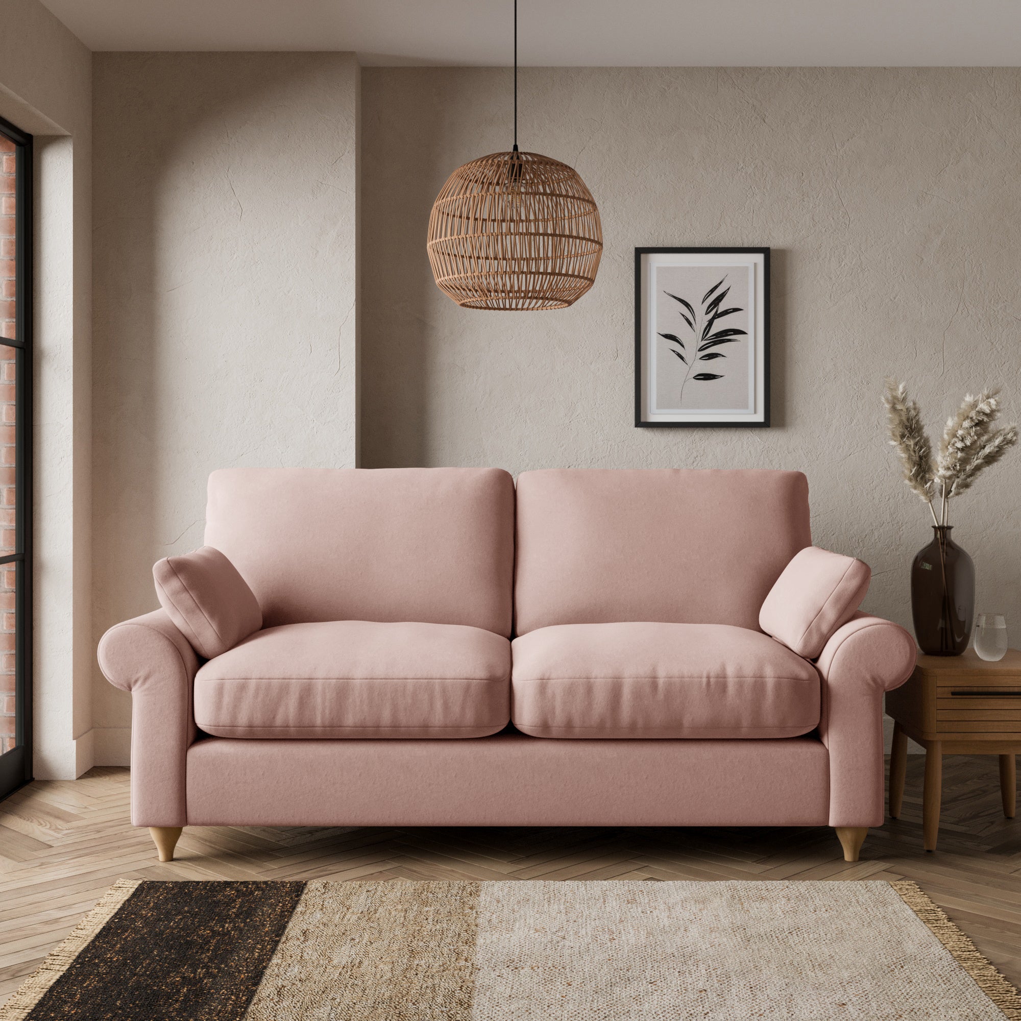 Salisbury 2 Seater Sofa Pink