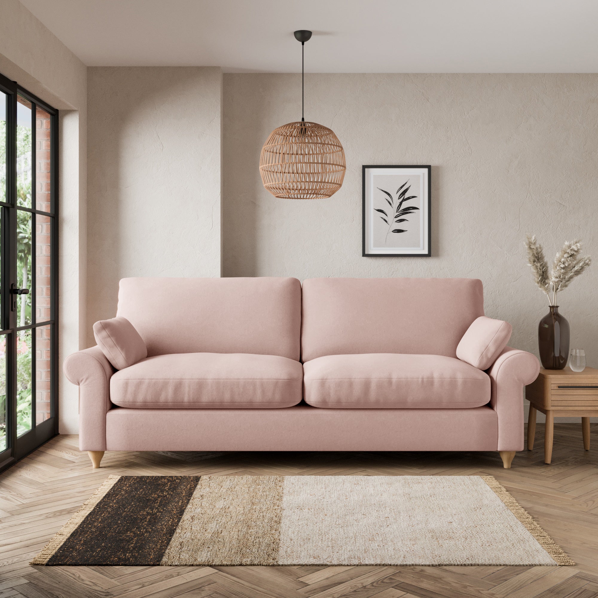 Salisbury 4 Seater Sofa Pink
