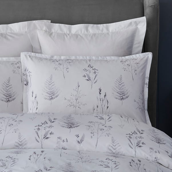Dorma Purity Botanical 100% Cotton Oxford Pillowcase Pair image 1 of 4
