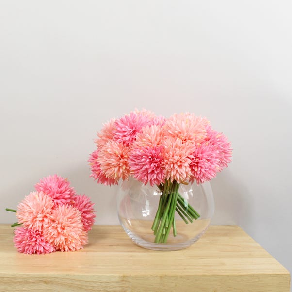 Artificial Pink Spiky Chrysanthemum Stems image 1 of 4