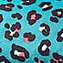 Style Lab Leopard Teal and Coral Duvet Cover and Pillowcase Set  undefined
