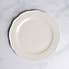 Scalloped Edge Porcelain Dinner Plate White