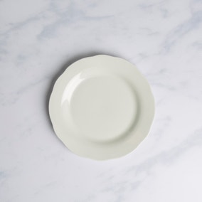 Scalloped Edge Porcelain Side Plate