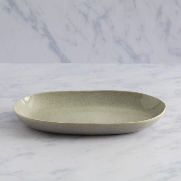 Amalfi Reactive Glaze Serve Platter, Grey image 1 of 2