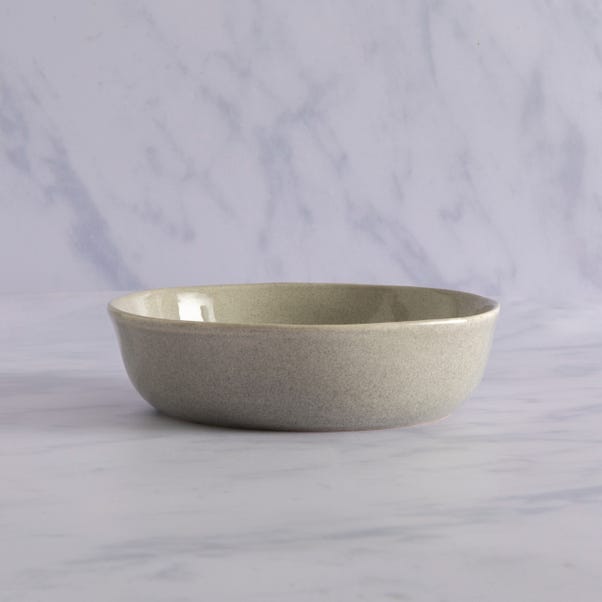 Amalfi Reactive Glaze Stoneware Pasta Bowl, Grey image 1 of 2