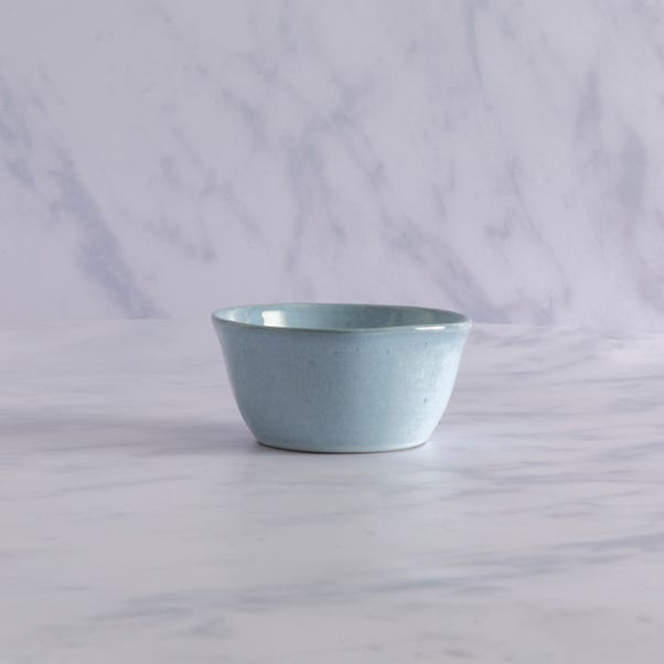 Amalfi Reactive Glaze Stoneware Dip Bowl, Blue image 1 of 2