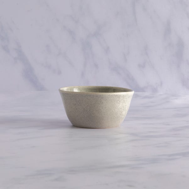 Amalfi Reactive Glaze Stoneware Dip Bowl, Grey image 1 of 2