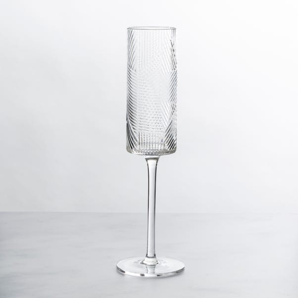 Linear Flute Glass Clear