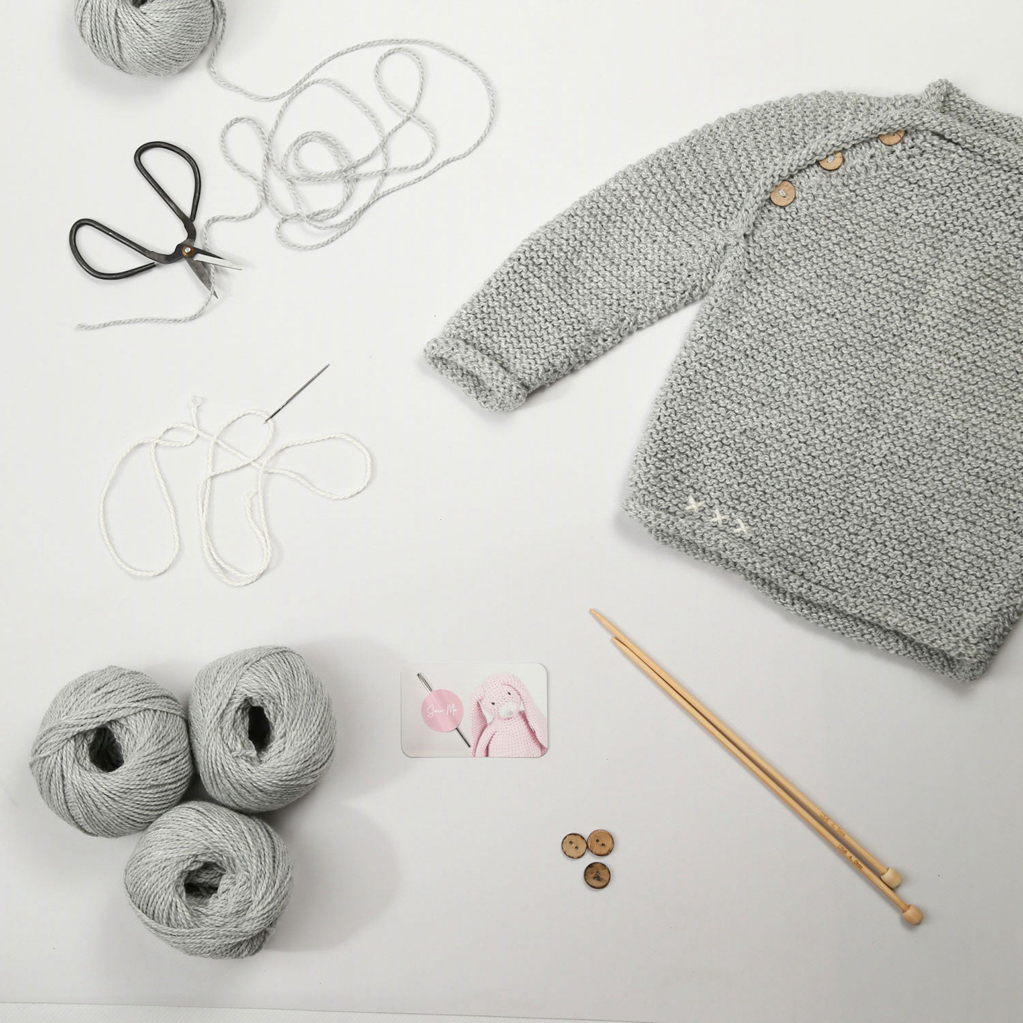 Blossom Baby Jumper Knitting Kit