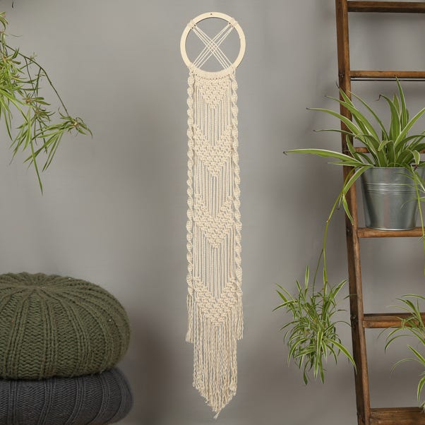 Wool Couture Celtic Wall Hanging Macramé Kit Cream
