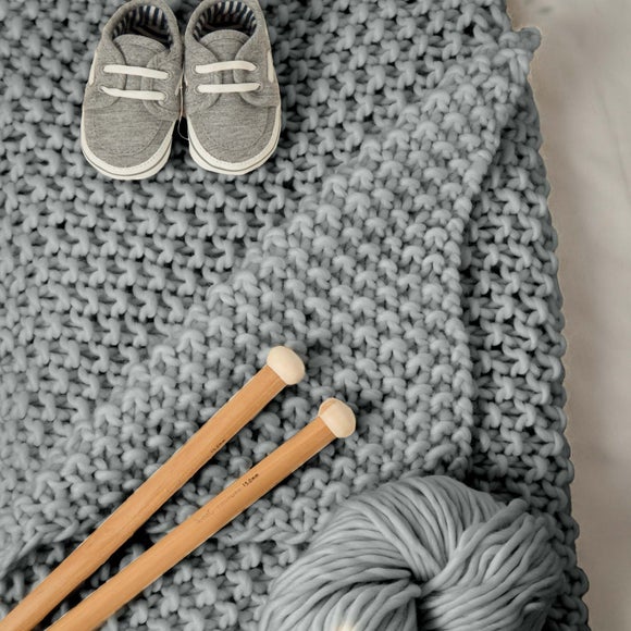 Louis Baby Blanket Knitting Kit Dunelm