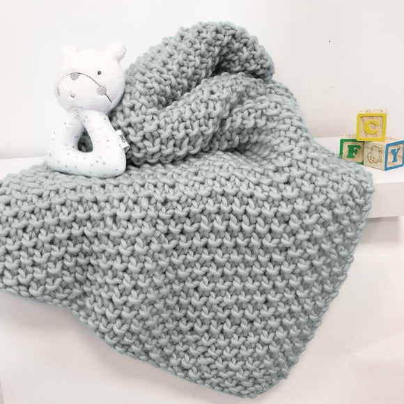 Photo 4 of Louis Baby Blanket Knitting Kit