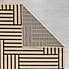 Linear Indoor Outdoor Rug Linear Beige and Black undefined
