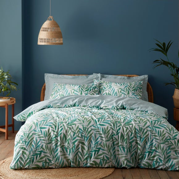 green pattern duvet cover