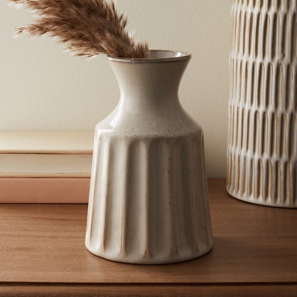Concave Vase Cream 17cm Cream