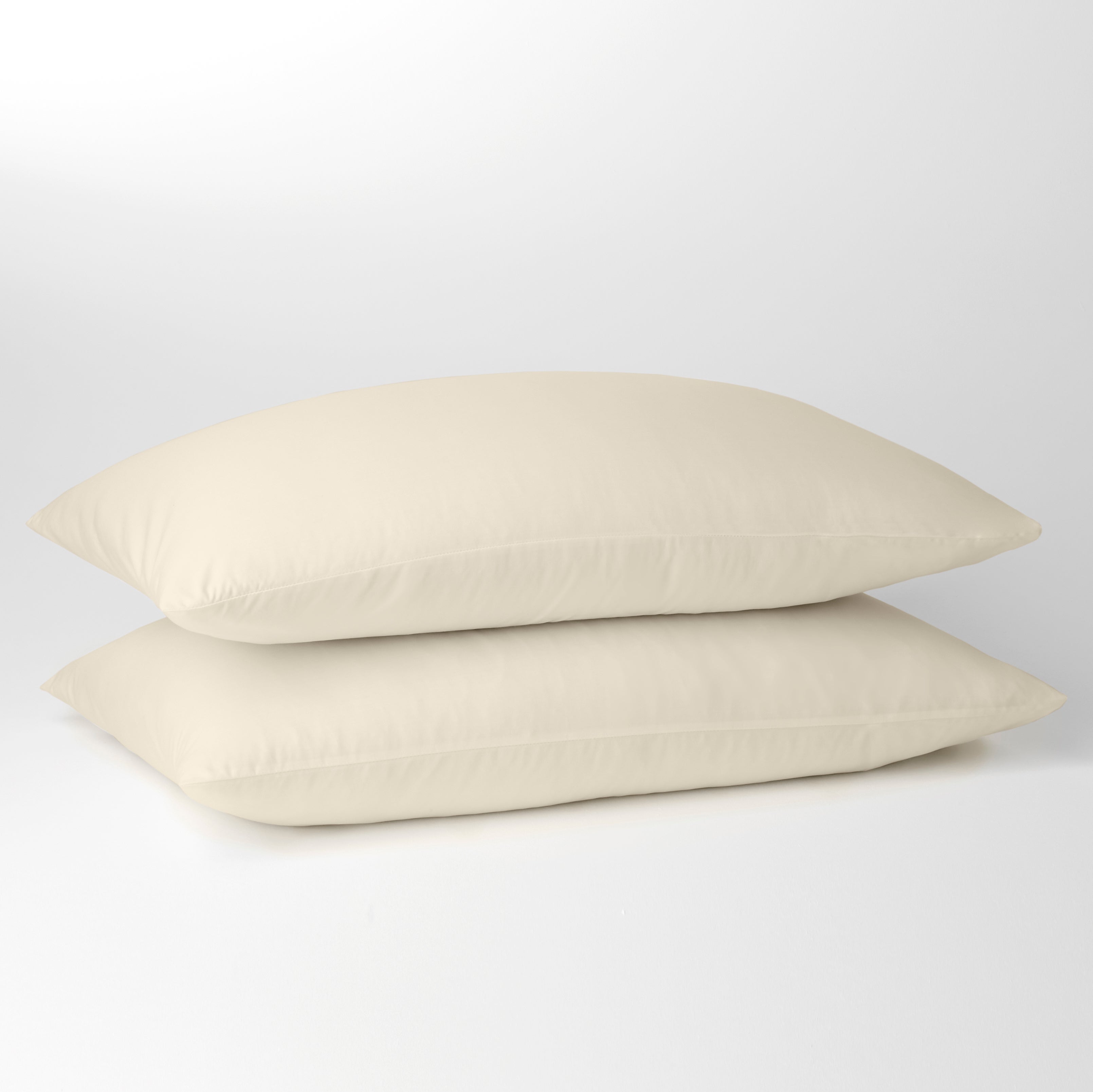 Pure Cotton Standard Pillowcase Pair Cream