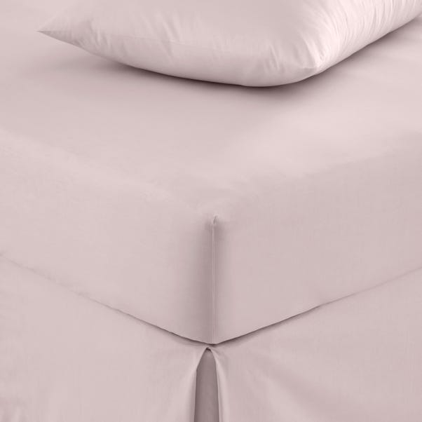 Pure Cotton Fitted Sheet Pale Pink undefined