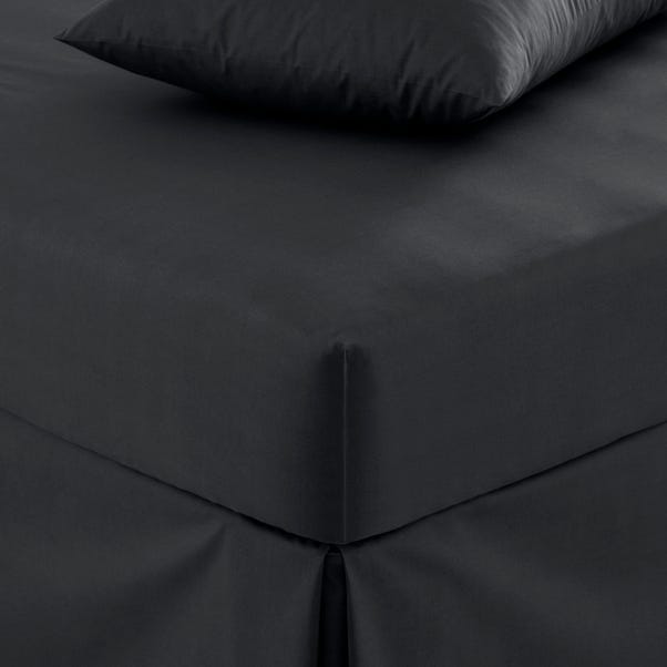 Pure Cotton Fitted Sheet Graphite (Grey) undefined