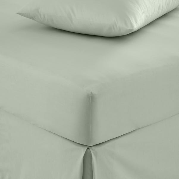 Pure Cotton Fitted Sheet Sage undefined