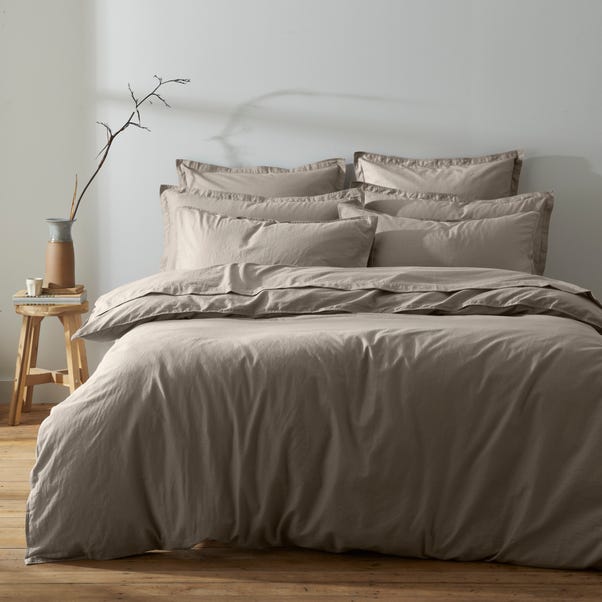 Soft Washed Cotton Duvet Cover and Pillowcase Set